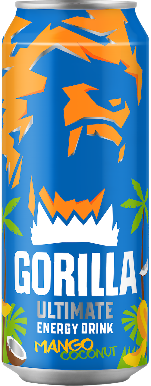 Gorilla Energy Drink, Mango Coconut