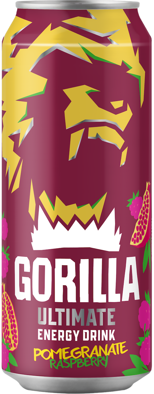 Gorilla Energy Drink, Pomegranate Raspberry